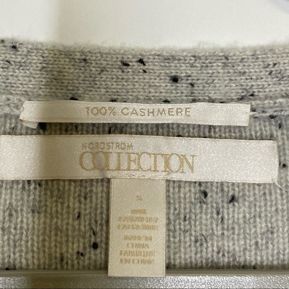 Nordstrom Collection 100% Cashmere V Neck Sweater - Picture 5 of 7